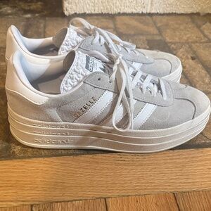 Adidas Gazelle Women's White and Gray Sneakers